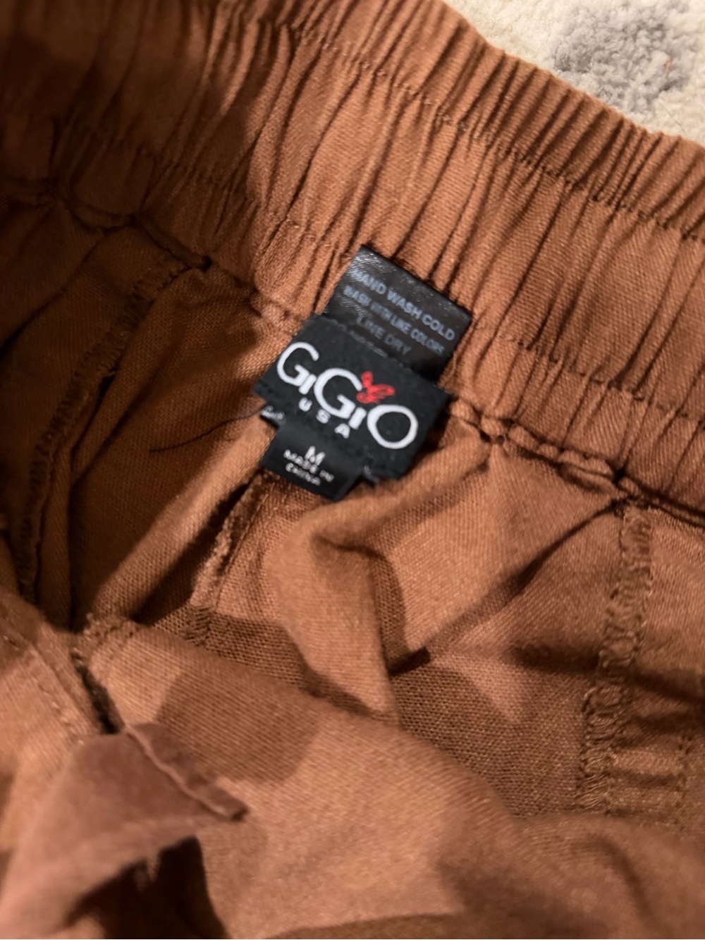 High-Rise Wide-Leg Utility Pants in Brown - Picture 8 of 10